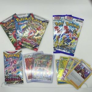 6 Pokémon TCG Booster pack bundle Lot Astral radiance Scarlet Violet Japan Surf